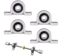 4 Pièces Bloc D'oreiller de Roulement à Billes en Alliage de Zinc, Roulement Tréteau Diamètre 10 mm, Bride Alésage Auto Support Monté Régler, KP000 pour le Remplacement D'imprimante 3D
