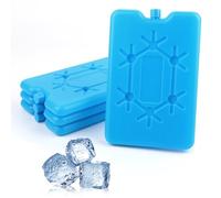4 Pièces Bloc Glace pour Sac Isotherme,Elément de refroidissement,Bloc de Glace pour Sac Isotherme,glacière et glacière, Accumulateur de Froid,pour voyage et Camping aliments réfrigérés, boissons