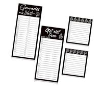 4 pièces bloc-notes magnétiques pour la gestion des tâches du plan de réfrigérateur 50 feuilles/bloc-notes adhésif doublé feuille de mémo pour la planification quotidienne note du réfrigérateur