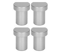 4 pièces Blocs de Limite de Bureau pour Le Travail du Bois, Bloc de Carte de Limite d'établi pour Le Travail du Bois 20mm de diamètre Couleur Argent