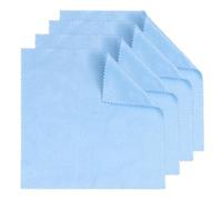 4 Pieces Blue Musical Instrument Polishing Cloths, Blue Cleaning Cloths, Musical Instrument Cleaning Cloths for Guitar, Violin, Piano, Brass, Trumpet, Saxophone, Horizontal Flute, Tin Whistle (Blue)