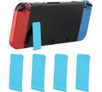 4 Pieces Blue Replacement Kickstand Compatible with Switch Console Back Case Holder Kickstand Back Cover Back Frame Support Main Frame,Blue,a