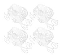 4 Pièces Boîte de Bonbons de Mariage Style Européen en Fer Blanc