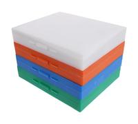 4 Pièces Boîte de Rangement pour Lames de Microscope, Plastique | Support Coulissant, Espacement Uniforme et Zone de Numérotation, pour Rangement, Démonstration et Archivage