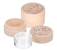 4 Pièces Boîte Ronde en Bois, Coffret Souvenir Élégant Beige | Rangement Compact pour Bagues et Petits Trésors, Surface Lisse, Finition Polie, Style Raffiné