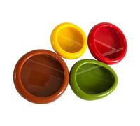 4 pièces Boite Stockage Oignons Citron Avocat Tomate, Boîte De Conservation Antioxydante Pour Fruits Et Légumes, Conteneurs De Fruits Pour Réfrigérateur, Réutilisable Boîtes De Rangement Réutilisables