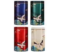 4 Pièces Boîtes À Thé avec Couvercle Hermétique Boîte À Thé en Vrac Boîte D' De Thé Chinois Pots De Stockage De Café Bac Hermétique À Biscuits pour Le Sucre