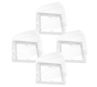 4 Pièces Boîtier Étanche à Interrupteur, Couvercle Transparent | Design Clair Moderne, Réduit les Risques Électriques, Protection les Éclaboussures, pour Prises et Murs