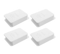 4 Pièces Boîtier Étanche Extérieur, Blanc Plastique | Entrées Câble Scellées, Module de Gestion D’alimentation Intégré, pour Installateurs, Zones Côtières et Sites Industriels