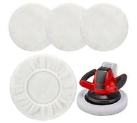 4 Pièces Bonnet Polisseuse,220mm-250mm Bonnet de Polissage Voiture,Tampons de Polissage,Pad Polissage,Peaux à Polir Tampons de Polissage,Compatible avec CE-CB 18/254 Li, CC-PO 90