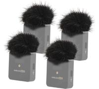 4 Pièces Bonnette Micro Anti Vent Adapté à Rode Wireless GO II/Wireless Me/Pro Système de Microphone sans Fil Lavalier,Mousse Micro en Fourrure Filtre Anti Pop pour Wireless GO 2