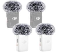 4 Pièces Bonnette Micro Anti Vent Compatible avec DJI Mic 2 Lavalier sans Fil et OSMO Pocket 3 Créateur,Mousse Micro en Fourrure Filtre Anti Pop Professionel Adapté à DJI Mic 2 par