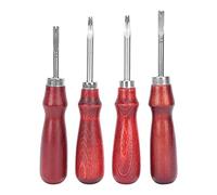 4 Pièces Bord en Cuir Biseauté en Cuir Couture Groover Esquive Coupe Bord en Cuir Outil Bricolage en Cuir Outils pour Bricolage