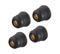 4 Pièces Bouchon de Protection de Brûleur de Coupe Plasma pour Harbor pour Freight IPT-65 TI-PC65 58895 IPT-45 TI-PC45 56255 56811 Métal Plastique Accessoires Noir