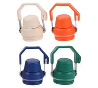 4 Pièces Bouchon de Rechange Étanche avec Bec Incliné et Poignée | Couvercle Vissable en Plastique, Joint Ajusté, Utilisation Portable au Gymnase, Cyclisme et Activités Extérieures