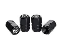 4 Pièces Bouchon de Valve Voiture pour Mazda CX-3 avec Joint D'étanchéité, Accessoire de Pneu, Aluminium Tyre Valve Dust Caps