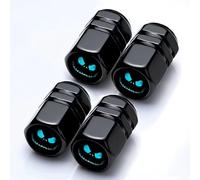 4 Pièces Bouchon de Valve Voiture pour Peugeot 2008 I 04.2013-12.2019, Capuchons Valve Couvercles de Tige Bouchon de Valves Pneu avec Joint D'étanchéité,Blue