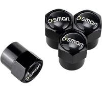 4 Pièces Bouchon de Valve Voiture pour Smart Fortwo Forfour, Capuchon Pneu Capuchon Antipoussière Roue de Voiture Anti-PoussièRe Capuchons décoration Valve