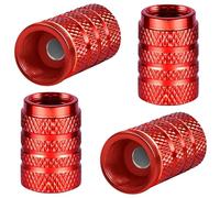 4 Pieces Bouchon Valve Pneu Voiture en Aluminium pour BMW 2er Active Tourer Typ F45 AB Bj. 03/2014 -, Protection Contre la Poussière Accessoire de Décoration de Voiture,Red