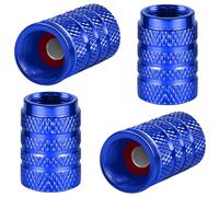 4 Pieces Bouchon Valve Pneu Voiture en Aluminium pour Opel Astra K Sports Tourer AB Bj. 10/2015 -, Protection Contre la Poussière Accessoire de Décoration de Voiture,Blue