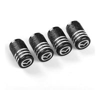 4 Pièces Bouchon Valve Pneu Voiture pour Mazda 2 III Sedan(DL) 2019-2022, Bouchon Pneu Voiture Bouchons de Valves pour Auto Capuchons Valve,Bla-CK