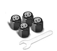 4 Pièces Bouchon Valve Pneu Voiture pour MG Comet EV 2023-, Couvre-Valve Capuchon Anti Poussière Couverture Protection Pneu Accessoire,Black