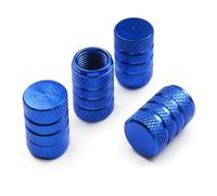4 Pieces Bouchon Valve Pneu Voiture pour Nissan Qashqai I (J10) 2010-2014, Capuchon de Tige en Alliage d'aluminium Couvercle de Capuchon d'air,Blue