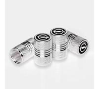 4 Pieces Bouchon Valve Pneu Voiture pour Opel Insignia B Grand Sport Tourer Wagon 2017-2022, Capuchon de Tige en Alliage d'aluminium Couvercle de Capuchon d'air,Silver