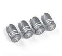 4 Pièces Bouchon Valve Pneu Voiture pour Peu-geot 5008 I 2009-2013 2013-2017, Bouchon Pneu Voiture Bouchons de Valves pour Auto Capuchons Valve,Grey