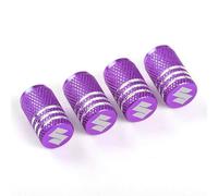 4 Pièces Bouchon Valve Pneu Voiture pour Suzuki Jimny 2018-2023, Bouchon Pneu Voiture Bouchons de Valves pour Auto Capuchons Valve,Purple