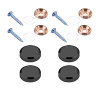 4 pièces bouchons à vis en verre couvre clous attaches clous publicitaires bouchons matériel de fixation pour verre décoratif alliages de zinc durables cache-vis de décoration