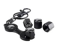 4 pièces Bouchons Anti-poussière de Valve de Pneu de Voiture pour BYD G5 E5 G3 S7 F3R M6 F3 F0 G6 S6 I3 F6 S8 Automobile Alliage Pneu Hexagonal Bouchon Anti-poussière