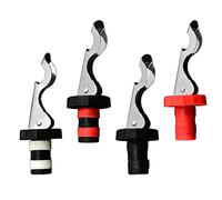 4 Pièces Bouchons de Bouteille de Vin Réutilisables Bouchon de Bouteille de Boisson en Caoutchouc Expansible Sous vide Bouchon de Bouteille Couvercle de Bouteille Bouchon de Champagne étanche