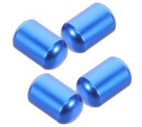 4 Pièces Bouchons de Valve de Pneu en Alliage D'aluminium Bleu