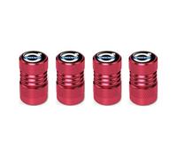 4 Pièces Bouchons de Valve de Pneu pour Citroen DS 3 Phase II/2 2014-2016, Valve de Voiture,Accessoire de Pneu,Couvre-Valve pour Anti-poussière Couverture,Red