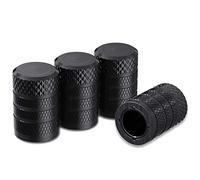 4 Pieces Bouchons de Valve de Pneu pour Citroen REVOLTe, Métal Bouchons de Valve Voiture Bouchon de Valve Voiture Couvre-Valve Voitures,Black
