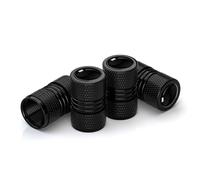 4 Pièces Bouchons de Valve de Pneu pour Porsche 911 997 Bj. 2004-2012, Anti Poussière Couverture Valve Capuchon Roues Pneus Valves Accessoires Décoratifs,Black