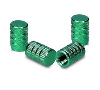4 Pieces Bouchons de Valve de Pneu pour VW Atlas 2018-2025 6/7 Seat, Métal Bouchons de Valve Voiture Bouchon de Valve Voiture Couvre-Valve Voitures,Green