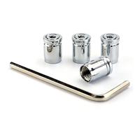 4 Pièces Bouchons de Valve de Pneu Voiture pour Land Rover Range Rover Evoque I Coupe 2012-2015, Capuchon de Valve Résistant à la Corrosion en Alliage Voiture Accessoires,Silver