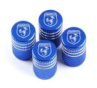 4 Pièces Bouchons de Valve de Voiture pour Abarth 695 2014-,Capuchon de Valve de Pneu,Capuchon Antipoussière,Valve Protection Accessoire,Antipoussière,D