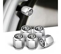 4 Pièces Bouchons de Valve de Voiture pour MG ZS 5 7 6 Cyberster MG4 EV ES5 HS EIN MG3 MG6 HS One GT GS,Capuchon de Valve de Pneu,Capuchon Antipoussière,Valve Protection Accessoire,Antipoussière