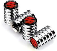 4 Pièces Bouchons de Valve de Voiture pour Suzuki SX4 I 2008-2009,Capuchon de Valve de Pneu,Capuchon Antipoussière,Valve Protection Accessoire,Antipoussière,C