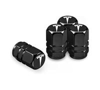 4 Pièces Bouchons de Valve de Voiture pour Tesla Model S,Capuchon de Valve de Pneu,Capuchon Antipoussière,Valve Protection Accessoire,Antipoussière,B