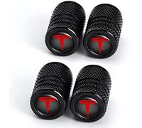 4 Pièces Bouchons de Valve de Voiture pour Tesla Modell 3 Y S X,Capuchon de Valve de Pneu,Capuchon Antipoussière,Valve Protection Accessoire,Antipoussière