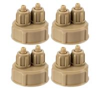 4 Pièces Bouchons Rapides DIY, Réacteur Co2, Abs, Réutilisables | Deux Types, Compatibles Plupart des Bouteilles Soda, Pièces de Rechange pour Système Maison, Fuite Réduite