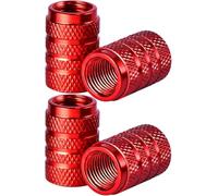 4 Pièces Bouchons Valve Voiture pour Escort 81 / Orion 83 / Escort 86 / Orion 86 1980-1990, Pneu Caps Capuchon Accessoire Chapeaux en Tige,F