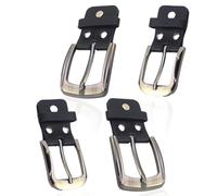 4 Pièces Boucle Ceinture, Ceintures de Rechange avec Boucle en Métal Boucles de Ceinture 40 MM 35 MM Homme Boucle Classique en Cuir pour Attacher la Ceinture(Noir)