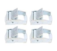 4 pièces Boucle en Alliage de Zinc Boucles à Rabat à Came Boucle d'emballage Mousqueton pour Sangle de Cargaison d'arrimage Robuste(25mm)