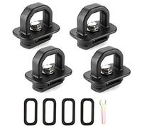 4 pièces boucles fixes de corde universelles pour camionnettes, voitures, automobiles - outils d'arrimage de charge solides et durables - pas de perceuse, installation Plug and