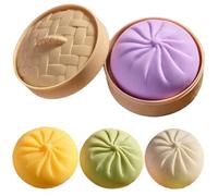 4 pièces Boule Anti-Stress boulette, pâte de décompression Douce Jouets d'anxiété avec Effet de montée Lente pour Anniversaire, Cadeaux fête Jouet Compression Stress Jouets soulagement